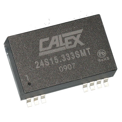 2:1 input range, 5 W isolated surface mount DC/DC